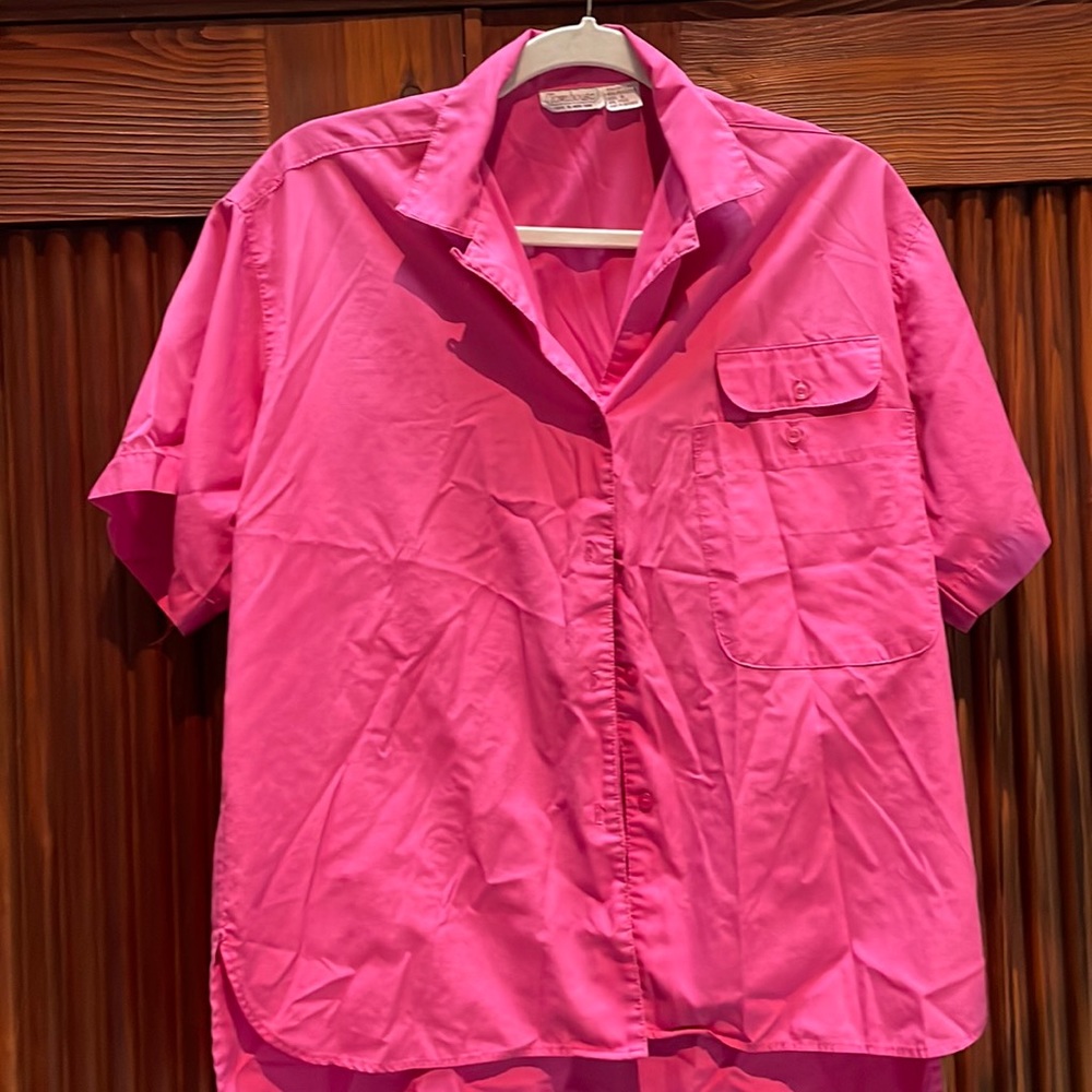 Vintage pink button down